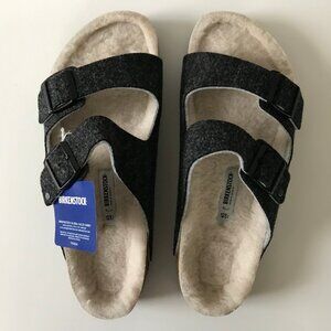 NWT Birkenstock Arizona Rivet Wool Felt Doubleface Gray (Men’s 12-12.5) No Box
